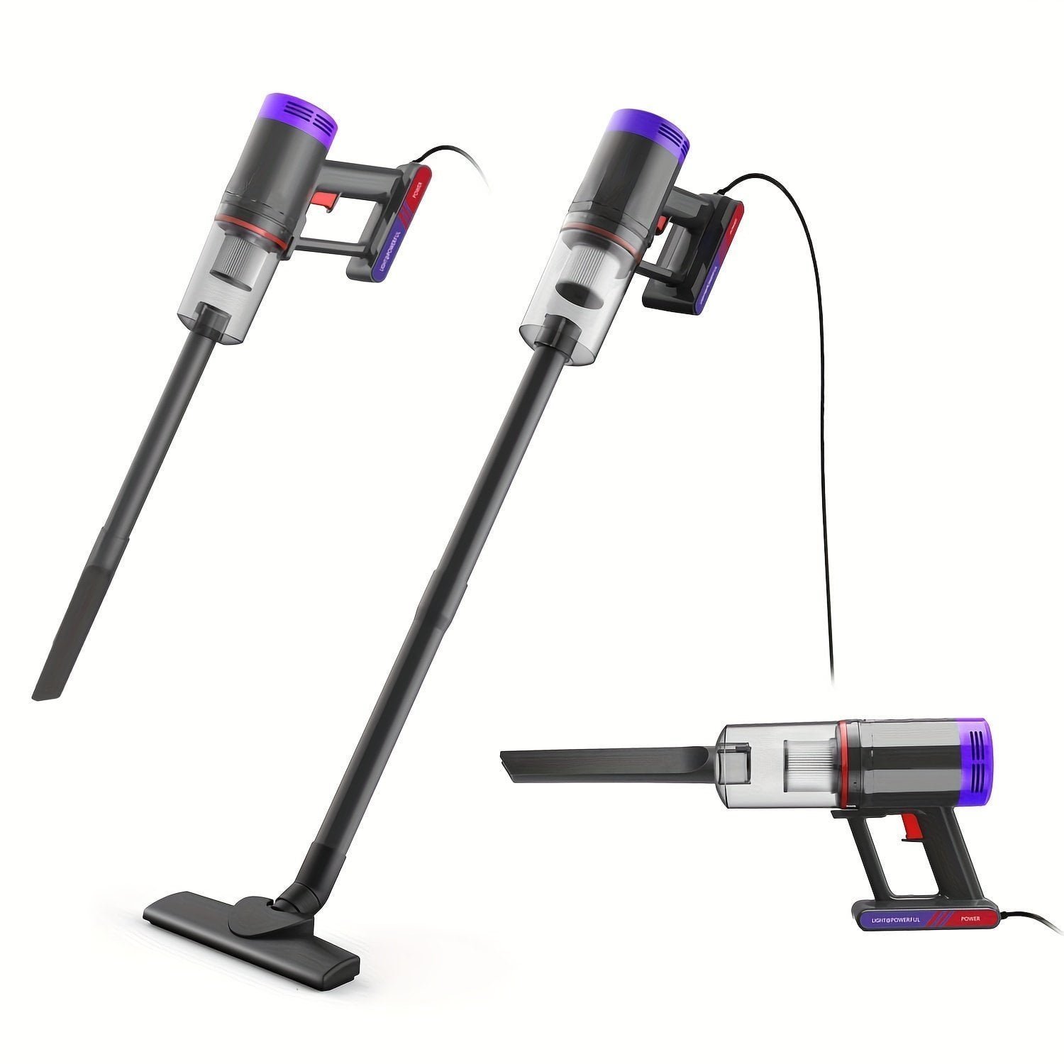 Corded Handheld Vacuum Cleaner. Portable Stick Small Vacuum. Powerful Suction And Lightweight. For Hardwoods Pet Hair Carpets Staircases And Sofas